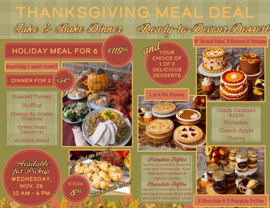 Main Street Thanksgiving Take and Bake Meal 2025